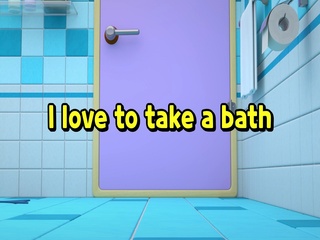 I love to take a bath